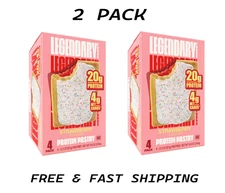 ( 2 PACK) Legendary Foods Protein Pastry Strawberry 4 Pack Gluten-Free