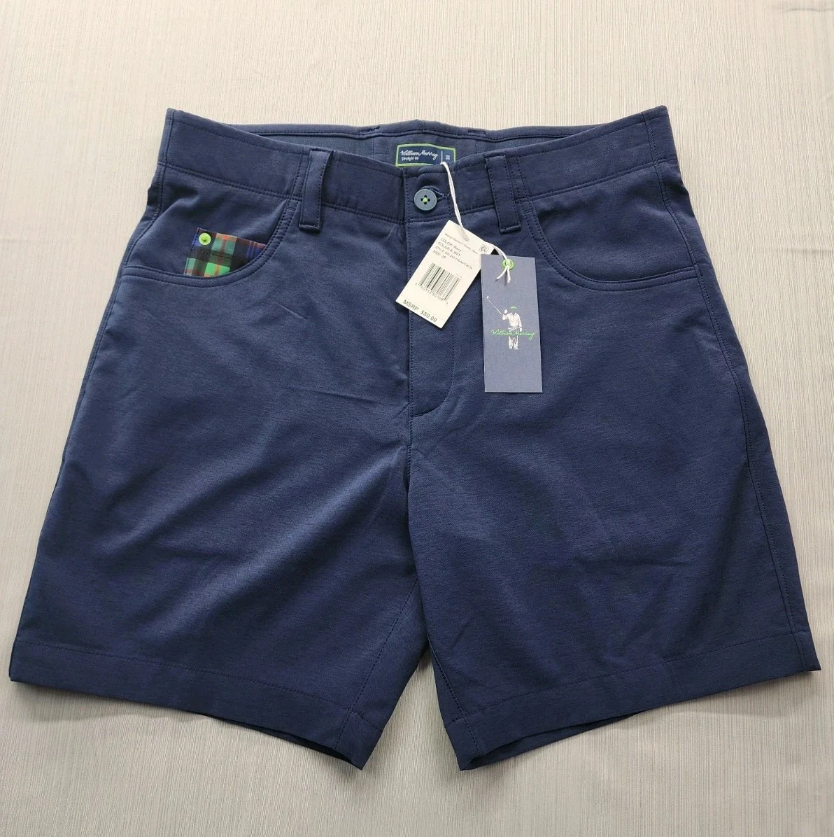 New William Bill Murray Golf Shorts 7" Mens Sz 30 Chino Classic Fit Caddyshack