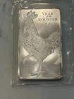 2017 LUNAR YEAR OF THE Rooster 10 oz 999 FINE SILVER BAR