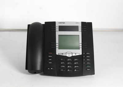 Lot of 5 Aastra 6755i IP Charcoal Office Phones w/ Handsets & Stands