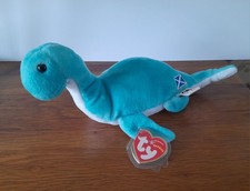 Ty Beanie Babies Mystery 04 Loch Ness Monster 10" Top/Tail Ex/con(212)