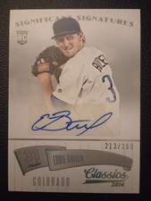 2014 Classics Eddie Butler AUTOGRAPH Rockies 213/299