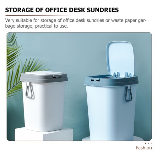 Pattumiera pressa ufficio bagno con coperchio cucina spazzatura bagno - Foto 9 di 12