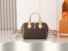 Louis Speedy 20 Bandouliere M46222 Monogram Canvas Excellent Makeup