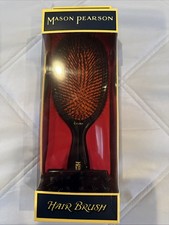 MASON PEARSON B1 Extra Large Hair Brush, Pure Boar Bristle, Dark Ruby NEW