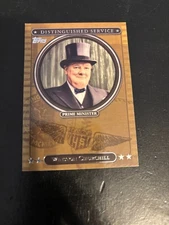 2007 Topps Distinguished Service Winston Churchill Prime Minister