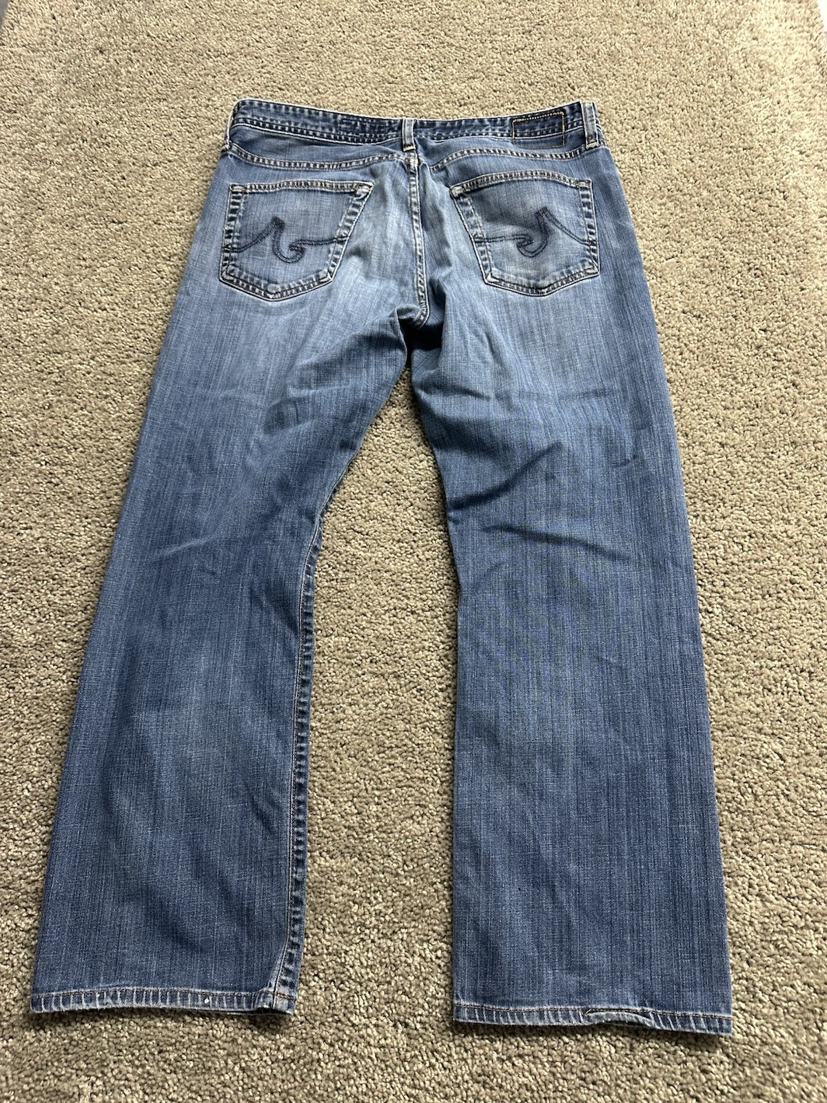 AG Adriano Goldschmied Jeans Mens 36x32 Blue The Protege Straight Leg Denim USA thumbnail 10