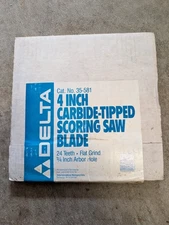 NOS Delta 35-581 4" Carbide Tipped Scoring Saw Blade 24 Teeth 3/4" Arbor Hole 