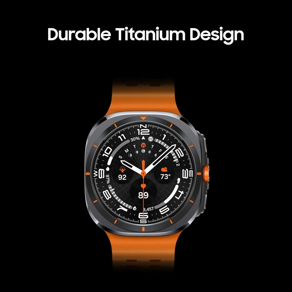 Reloj inteligente SAMSUNG Galaxy Watch Ultra 47 mm LTE AI - Gris titanio con correa naranja Foto 2 de 4