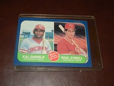 1986 Fleer Kal Daniels/Paul O'Neill Rookie Card # 646 Cincinnati Reds. rookie card picture