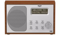 Bush Portable DAB Radio FM Mono Speaker Wooden Brown Wood DAB1207 7434356 R