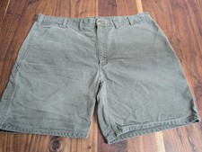 VTG Carhartt Mens Sz 44 42 Washed Work Carpenter Shorts Army Green B25 MOS