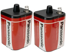 2x Panasonic 6V TORCH LANTERN PJ996 Battery 4R25 Zinc Chloride Powerful