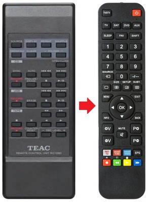 Fernbedienung geeignet für TEAC TEAK ADRW900