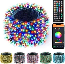 Minetom-Color-Changing-Christmas-Lights-Outdoor, 66Ft 200 LED Smart RGB String L