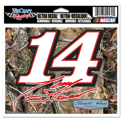 TONY STEWART #14 CAMUFLAJE 6"" X 4"" NASCAR ULTRA CALCOMANÍA - Imagen 1 de 1