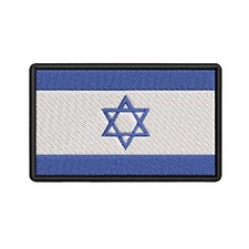 Israel Flag Patch Embroidered Iron-on Badge DIY Applique