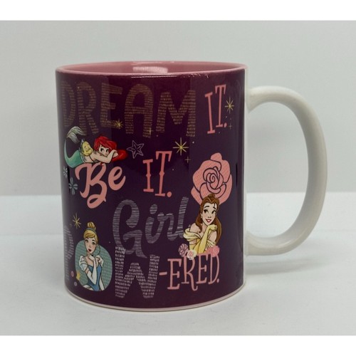 Taza de cerámica ""Dream It, Be It, Girl Powered"" de princesa Disney 12 oz - Imagen 5 de 10
