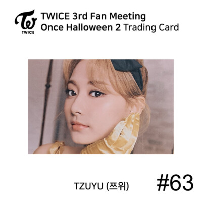 TWICE 3rd FANMEETING ONCE HALLOWEEN 2 Trading Card Photocard TZUYU
