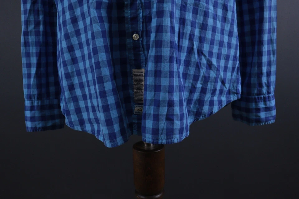 La Martina Blue Check Slim Saint Tropez Tournament Button Down Shirt Size XXL - Image 3 of 4