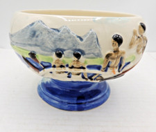 Vintage Hawaiian Gardens Outrigger Scorpion Bowl San Jose CA Tiki