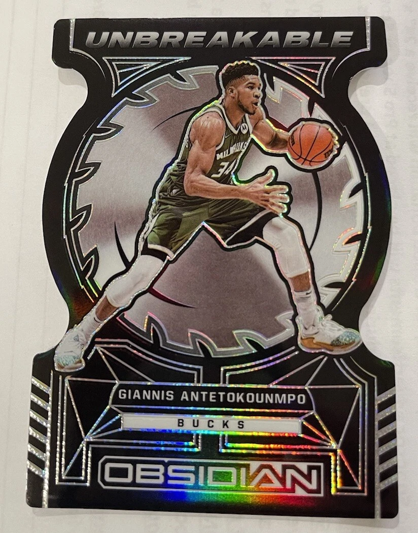 2021-22 Panini Obsidian Unbreakable Die-Cut Giannis Antetokounmpo Bucks