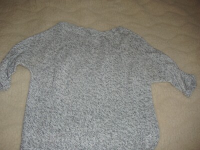 H&M Basic Gr M Damen Pulli 7/8 Arm grau acryl Frühling Sommer Super schön aktuel