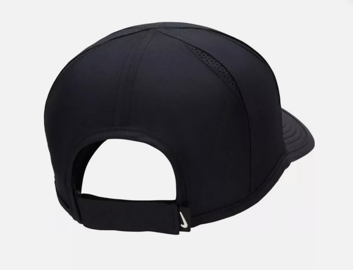 ★Nike★ Dry Fit Club Unstructured Featherlite Cap Black Whi NWT NIKE Dri-Fit Club Featherlight Tennis/Running Adult Adj