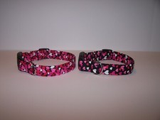 Wet Nose Designs All My Love Dog Collar Pink Red White Hearts Valentines Day