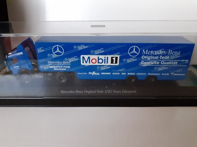 Herpa  MB Collection  '' MOBILE 1 ''  Motorsport blau  #1:87 ( 51 )