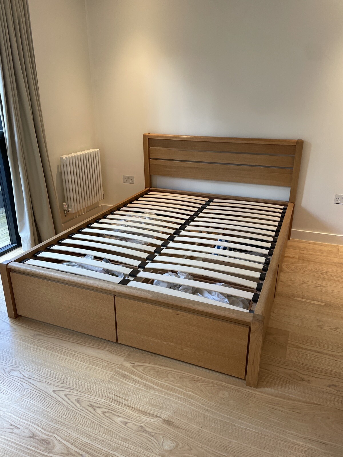 John Lewis king size bed frame with storage drawers eBay