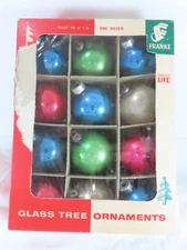 12 Vintage Mercury Blown Glass Feather Tree Christmas Ornaments Mixed Lot D1016