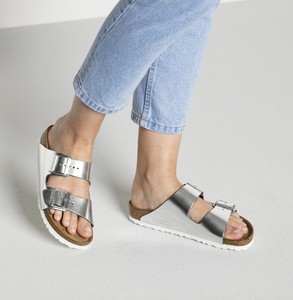 birkenstock arizona silver