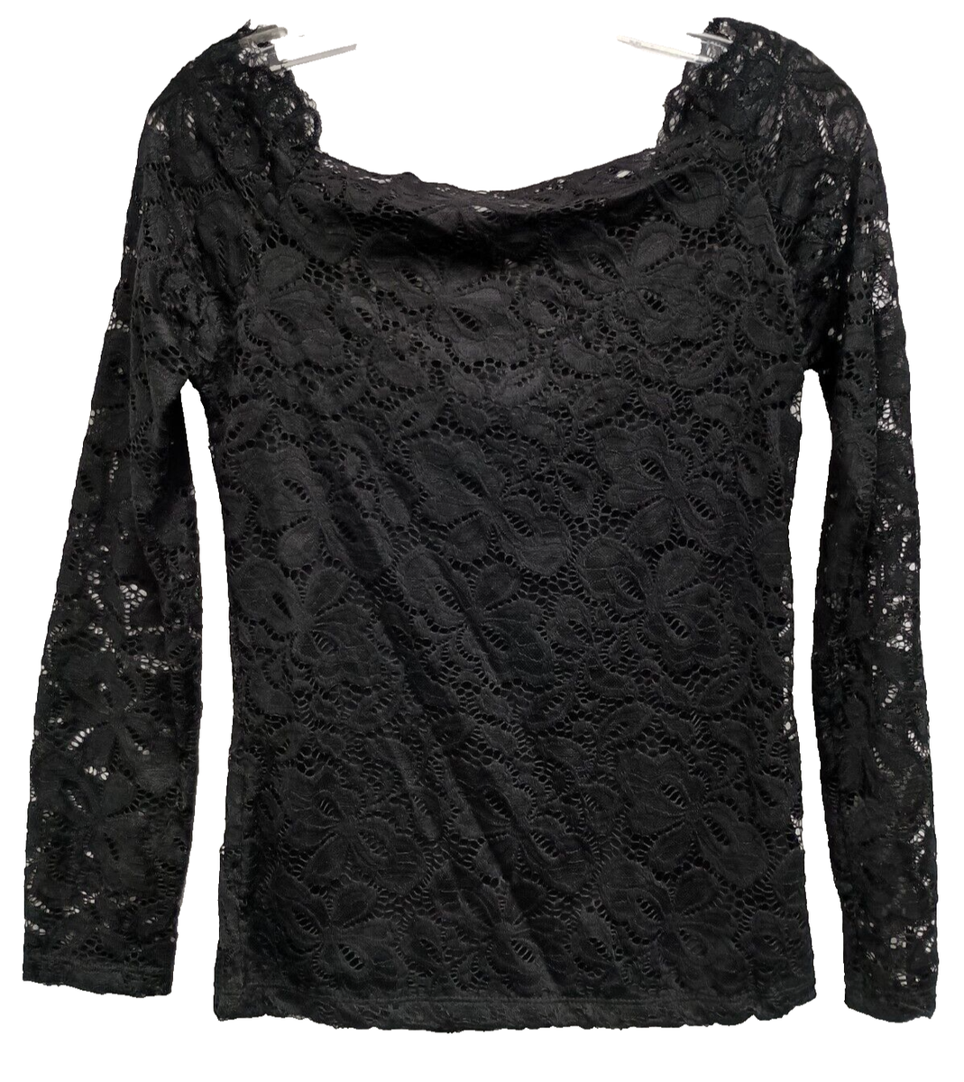 Vintage Y2K Maggie Tang Womens Top Size Large Black Floral