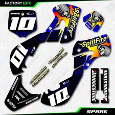 Blue Spark Racing Graphics Kit fits Kawasaki KLX110 00-09 Decal Sticker KLX 110