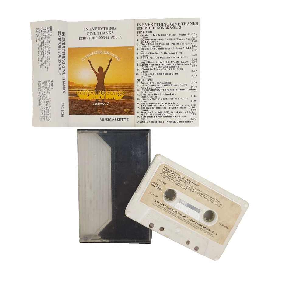 In Everything Give Thanks - Scripture Songs Vol. 2 Cassette Tape, Religious, VGC - Image 3 of 3