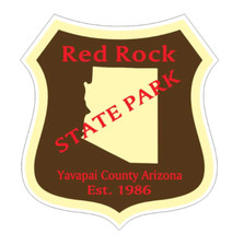 3" red rock arizona state park bumper sticker decal usa made