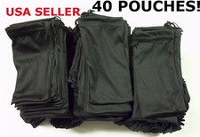 Cheap Bulk Lot 40 Black Micro Fiber Sunglasses Carrying Pouch Case Bag Sleeve