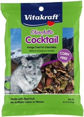 Small Pet, Vitakraft Chinchilla Cocktail Forage Treat Made With Real Fruit