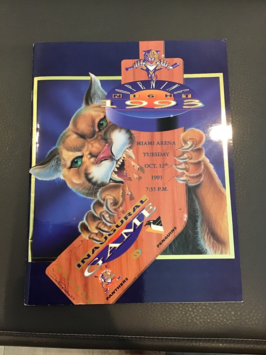 Florida Panthers Opening Night game program Oct 12 1993 vs