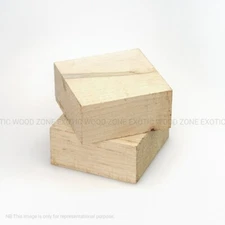 2 Pcs, Ambrosia Maple Bowl Blank 6x 6x 2 Turning Blank Lumber- Free US Shipping