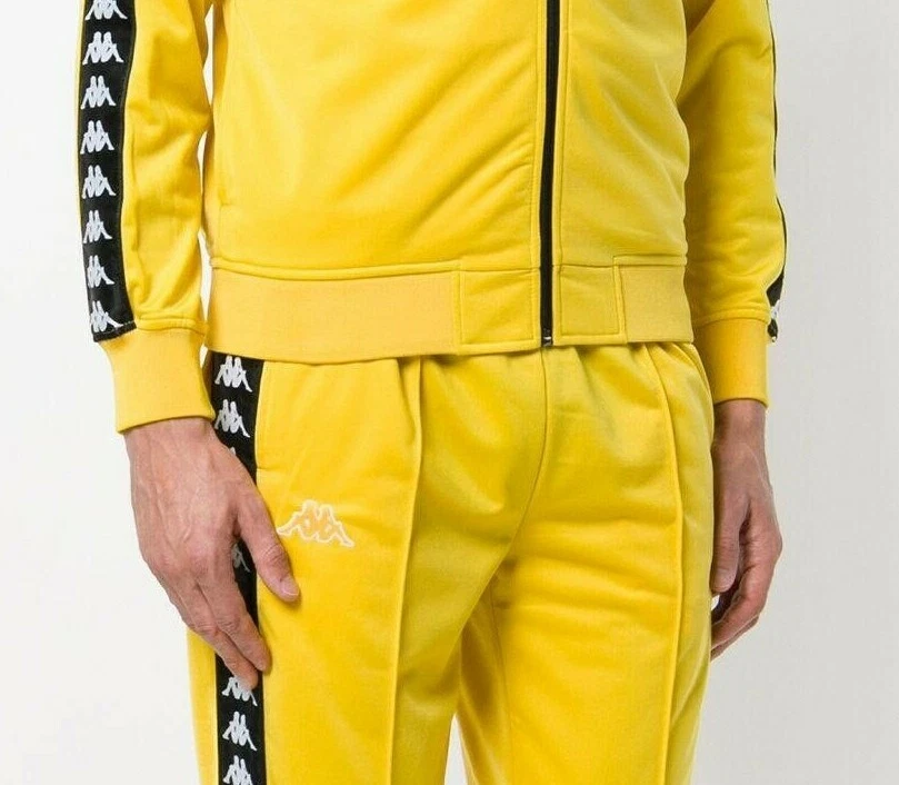 Oogverblindend personeel Gentleman vriendelijk Kappa Active 222 Banda Astoriazz A2M Track Pants Yellow Black Size XL | eBay