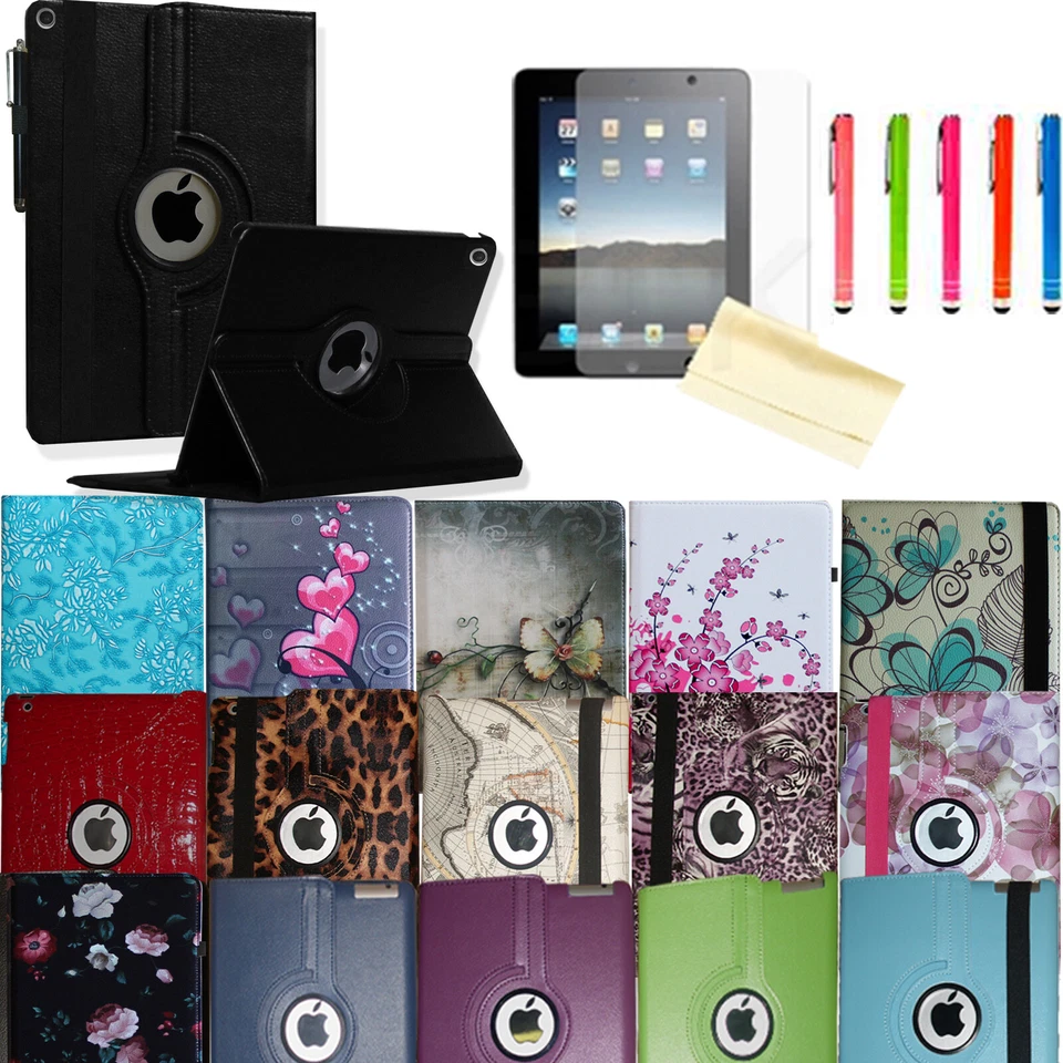 For iPad 10th 9th 8th 7th Pro 6th 5th Generation Rotating Smart Case Cover Stand - Image 2 of 4