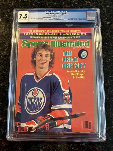 Sports Illustrated 1981 Wayne Gretzky CGC 7.5 No Label Rookie