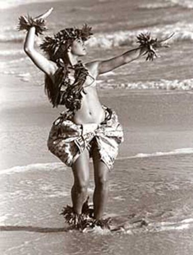 Kim Taylor Reece "Ki'ipa" 11 x 14 double mat imprimé hula hawaïen - Neuf - Photo 1 sur 2