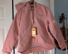 Carhartt Sierra Jacket Sherpa Lined Women's Pink Rose Size Small NWT WJ141 PKR