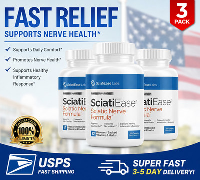 3 Pack SciatiEase Labs Sciatic Nerve Formula 120 Caps
