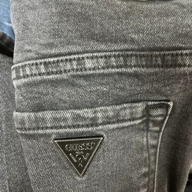 Wide Leg Blue Denim Pants - Minimal Wear, Women's Casual Jeans