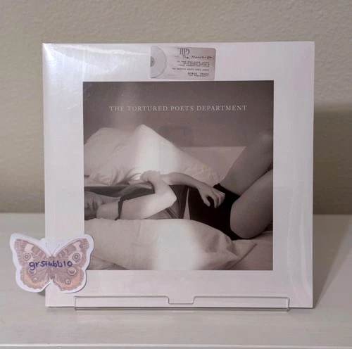 Taylor Swift The Tortured Poets Department Vinyl "The Manuscript" Ghosted White