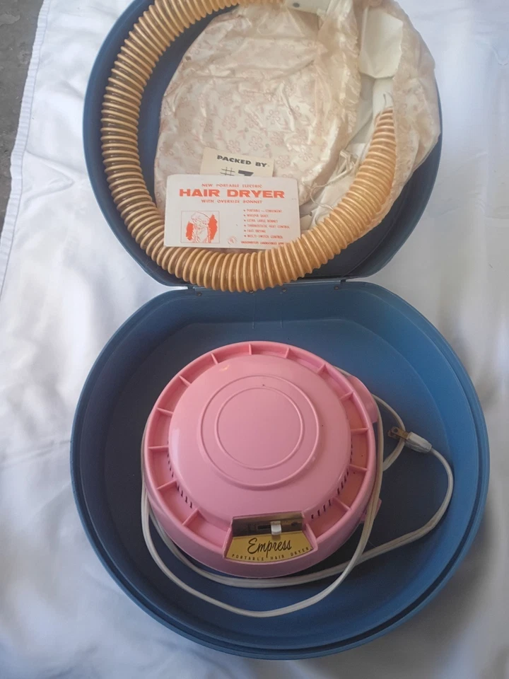 Secador de Pelo Portátil Empress Rosa Boufant Gorro De Colección con Estuche HD11 Funciona Foto 2 de 4